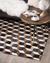 Cowhide Area Rug 160 x 230 cm Brown ALPKOY_742778