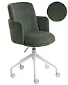 Office Chair DRYDEN Corduroy Dark Green