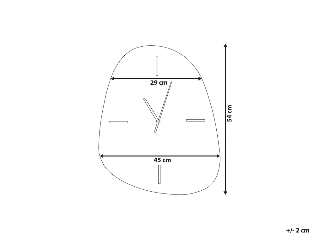 Zegar ścienny ALMANSA  45 cm Srebrny_1032652