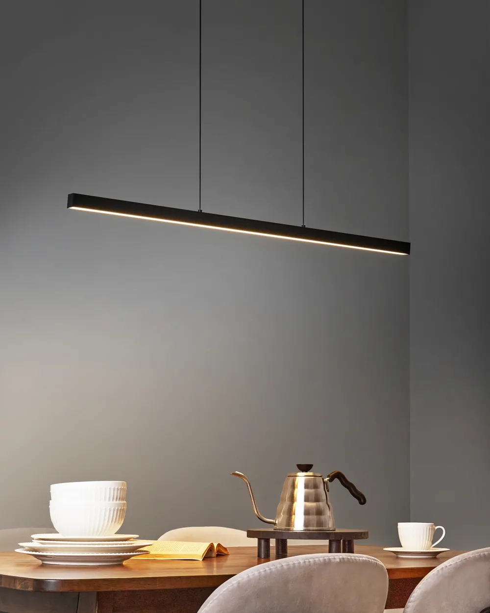 LED Pendant Lamp CANDELERO with Remote Black