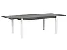 Mesa de jardín extensible PANCOLE 168/248 cm 100 cm Metal Gris
