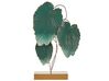Figurine décorative de feuilles, dorée et bleu-vert SODIUM_825266