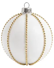 Conjunto de 12 bolas de Navidad WINTERFROST Vidrio Blanco_1192223