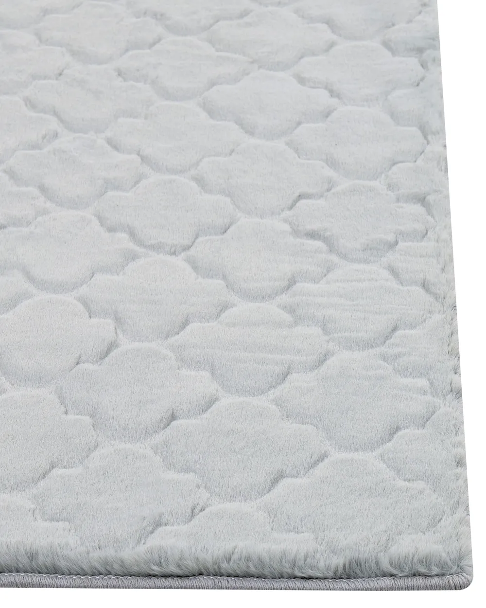 Faux Fur Rug GHARO Light Grey 160 x 230 cm_866714