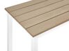 Table basse de jardin 96 x 52 cm en bois clair et blanc MESSINA_932913