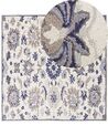 Tapis de laine beige et bleu 200 x 200 cm KUMRU_830905