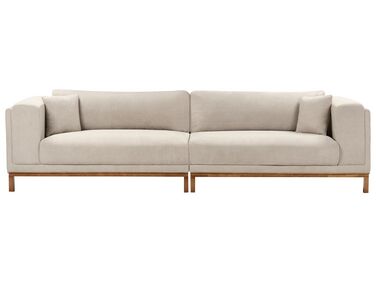 4-personers stofsofa taupe VENG