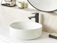 Countertop Basin CALIG ⌀ 360 mm Ceramic White_922142
