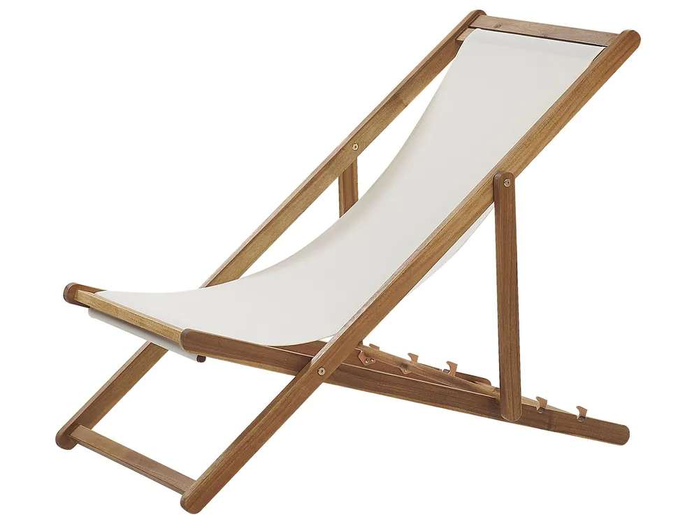 Folding Deck Chair ANZIO Acacia Wood Light Brown_779343