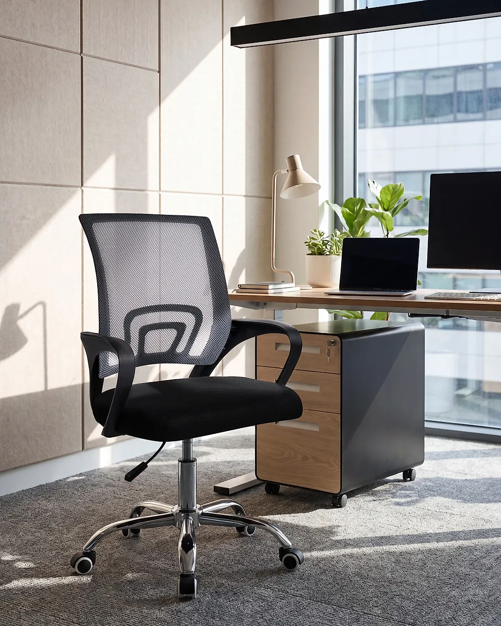 Irodai szék SOLID Fekete/fehér