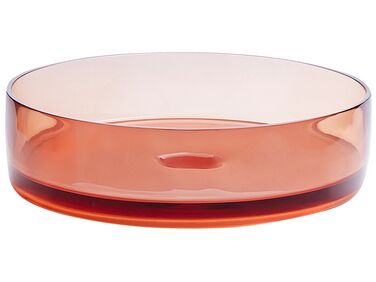 Round Countertop Basin ⌀ 360 mm Red TOLOSA