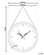 Wall Clock BEZAS 30 cm Black_827763