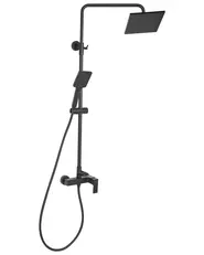 Set doccia con miscelatore e soffione a pioggia CATAGENA Nero_1000690
