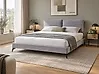 Bed Velvet MELLE 180 x 200 cm (EU Super King) Grey