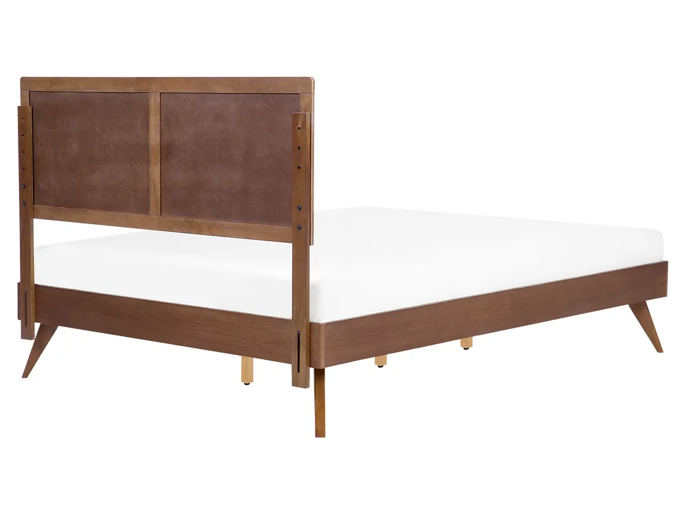 Bett mit Lattenrost ISTRES 160 x 200 cm Dunkle Esche_727923