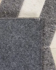 Rug BAGGOZE Dark Grey 140 x 200 cm Leather_780483