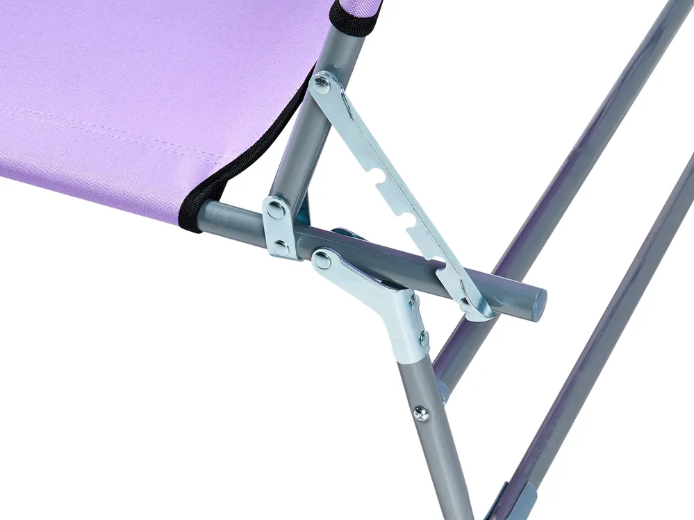 Sun Lounger FOLIGNO Reclining Metal Violet_995234