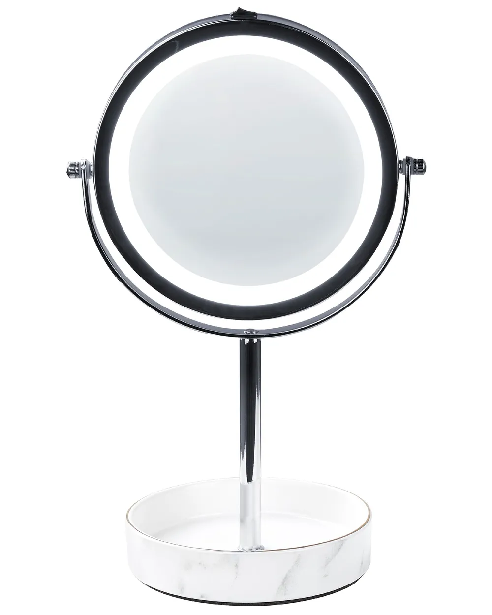 Specchio per make-up LED SAVOIE Bianco/Argento_847899