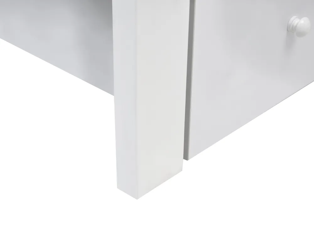 Kids Bed with Drawers House Pine Wood TRAPPES 90 x 200 cm (EU Single) White_988981
