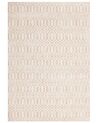 Matta 160 x 230 cm bomull/viskos beige ADATEPE_750727