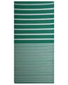 Dywan zewnętrzny 90 x 180 cm zielono-biały HALDIA_716466