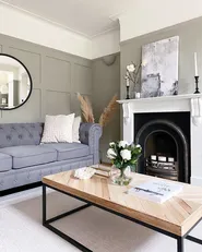 Sofa 3 Seater CHESTERFIELD Fabric Light Grey_932830