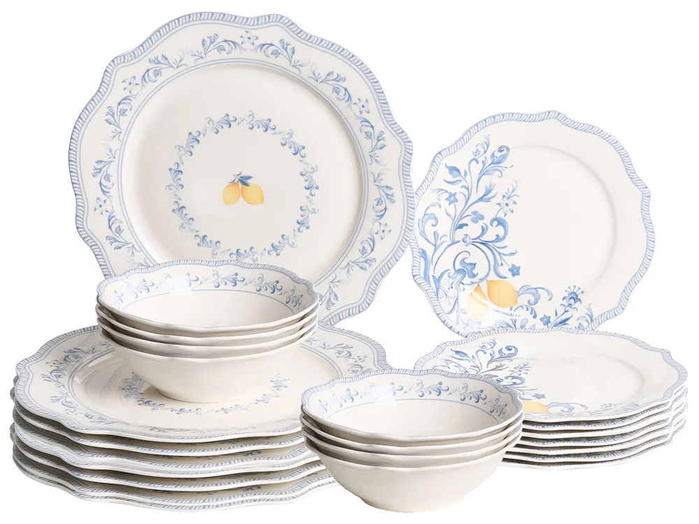 Zastawa stołowa 24-częściowa LOVAGE Porcelana Biały
