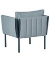 Set da giardino 5 posti grigio scuro SKALA_934684