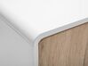 Sideboard weiß / heller Holzfarbton 2 Türen MILO_749578