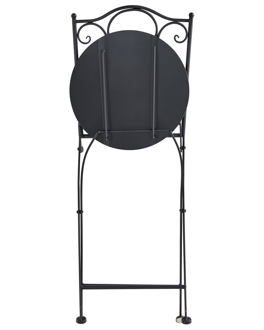 Set de 2 scaune de grădină ADRANO Pliabil Metal efect terrazzo Portocaliu_1021732