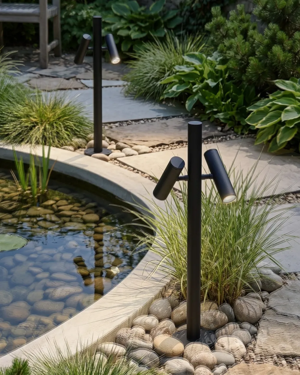 Outdoor LED Bollard Lamp FLUVIA Black_1103970