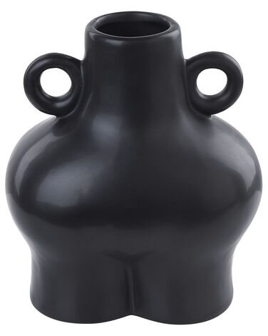 Vase décoratif noir 20 cm NAFPLIO
