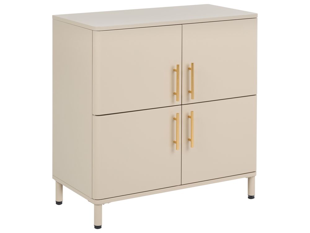 Credenza a 4 ante OMBURA Metallo Beige