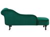 Chaise-longue à direita em veludo verde NIMES_805961