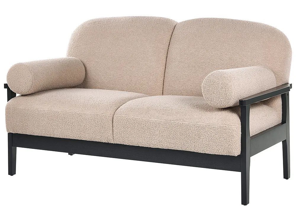Sofa dla 2 osób PILARNE Boucle Beżowy_1159304