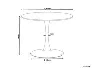 Dining Table BOCA Black Marble 90 cm 90 cm_919476
