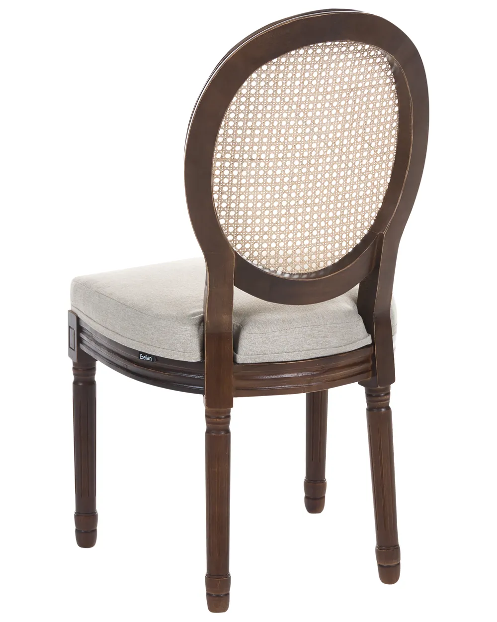 Set van 2 stoelen NIVLOC Hout Donkerbruin/beige_1095729