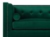 Soffa 3-sits sammet smaragdgrön AVALDSENES_751773