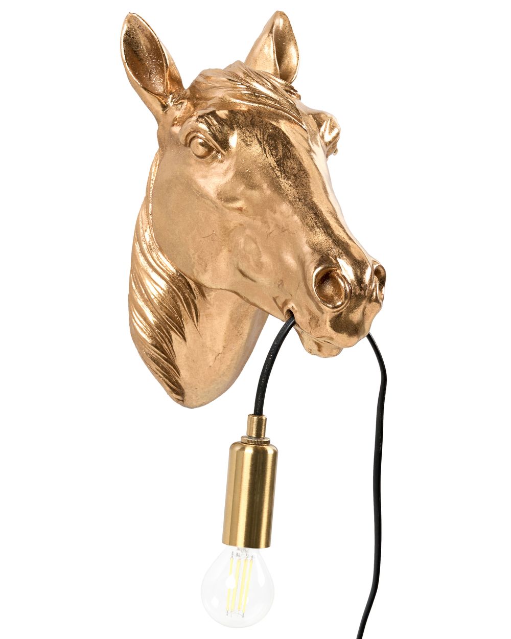 Lampa ścienna Koń PHILIPPE Złoty