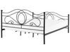 Metal EU Super King Bed Black LYRA_676927