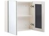 Bad Spiegelschrank weiss / silber 60 x 60 cm NAVARRA_811250