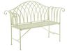 Metal Garden Bench 130 cm Light Green MILAZZO_825347