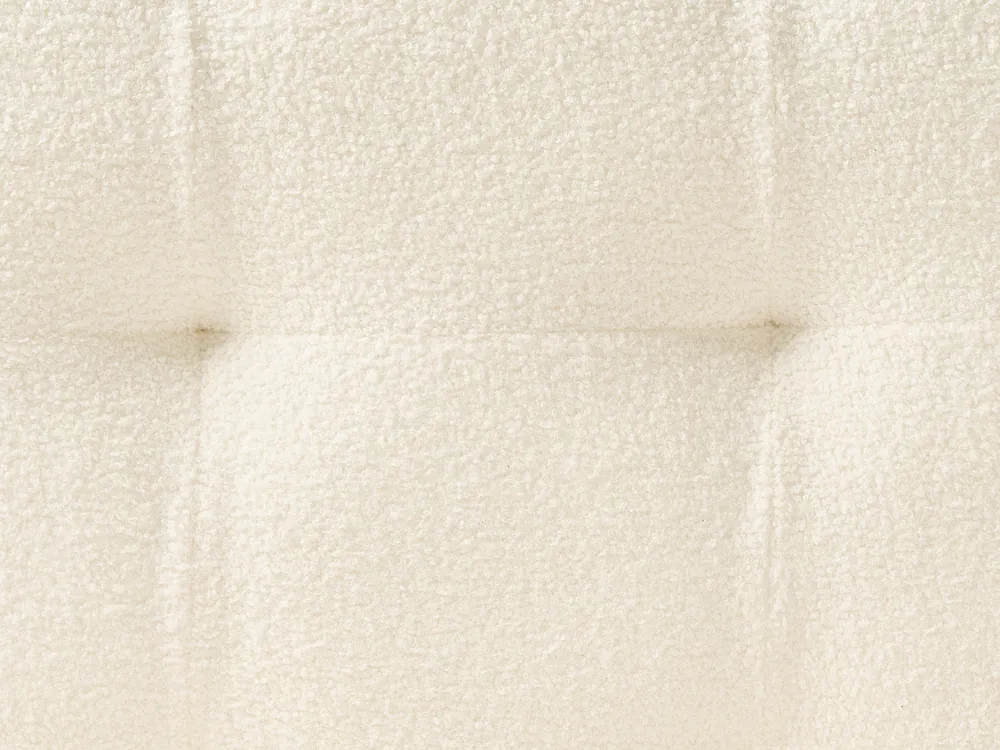 Bett mit Lattenrost Bouclé SOULISSE 160 x 200 cm Cremeweiß_992683