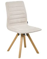 Set di 2 sedie da pranzo ROX Tessuto Beige chiaro_1038181