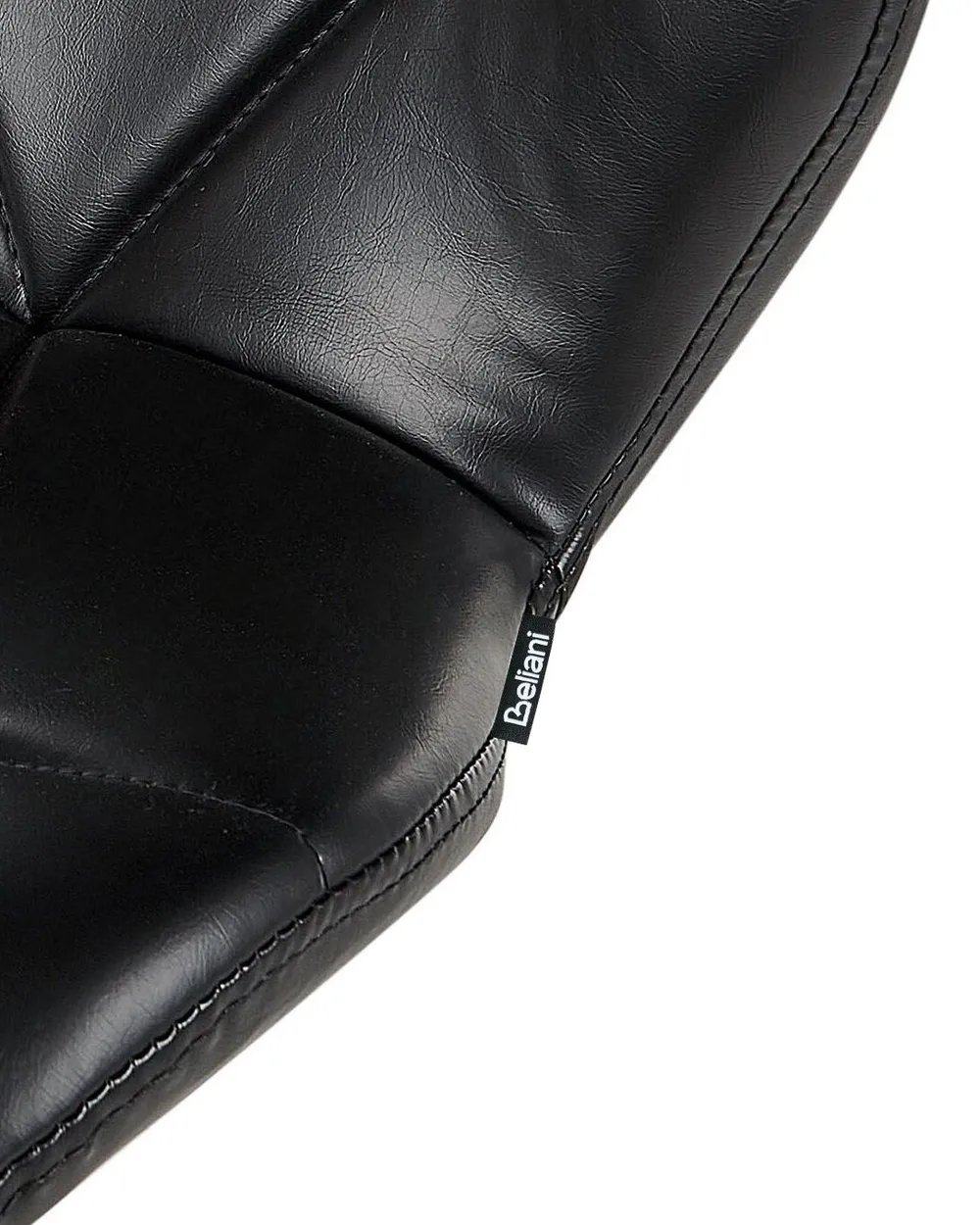 Set of 2 Bar Chairs VALETTA Swivel Faux Leather Black_1017086