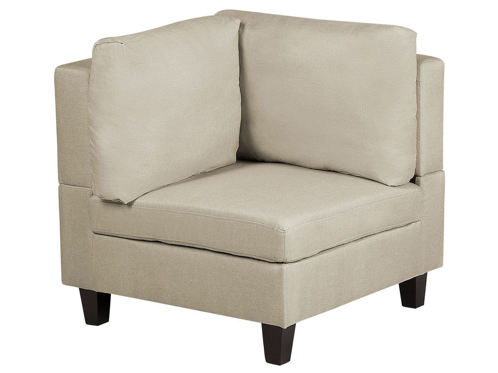 Fabric Corner Section Beige FEVIK Beliani
