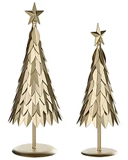 Kétdarabos dekorfigura szett KEMIJOKI 41/48 cm Karácsonyfa Arany_1156601