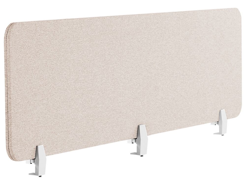 Cloison amovible de bureau WALLY 180 x 40 cm Beige