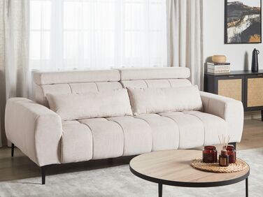 3-seters stoffsofa beige VEGAMO