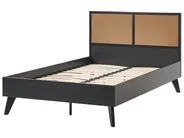 Bed PE Rattan MONPAZIER 120 x 200 cm (EU Small Double) Black_1037763